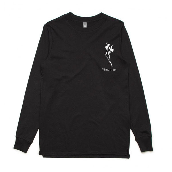Vera Blue - Flowerface Longsleeve (Black) Front