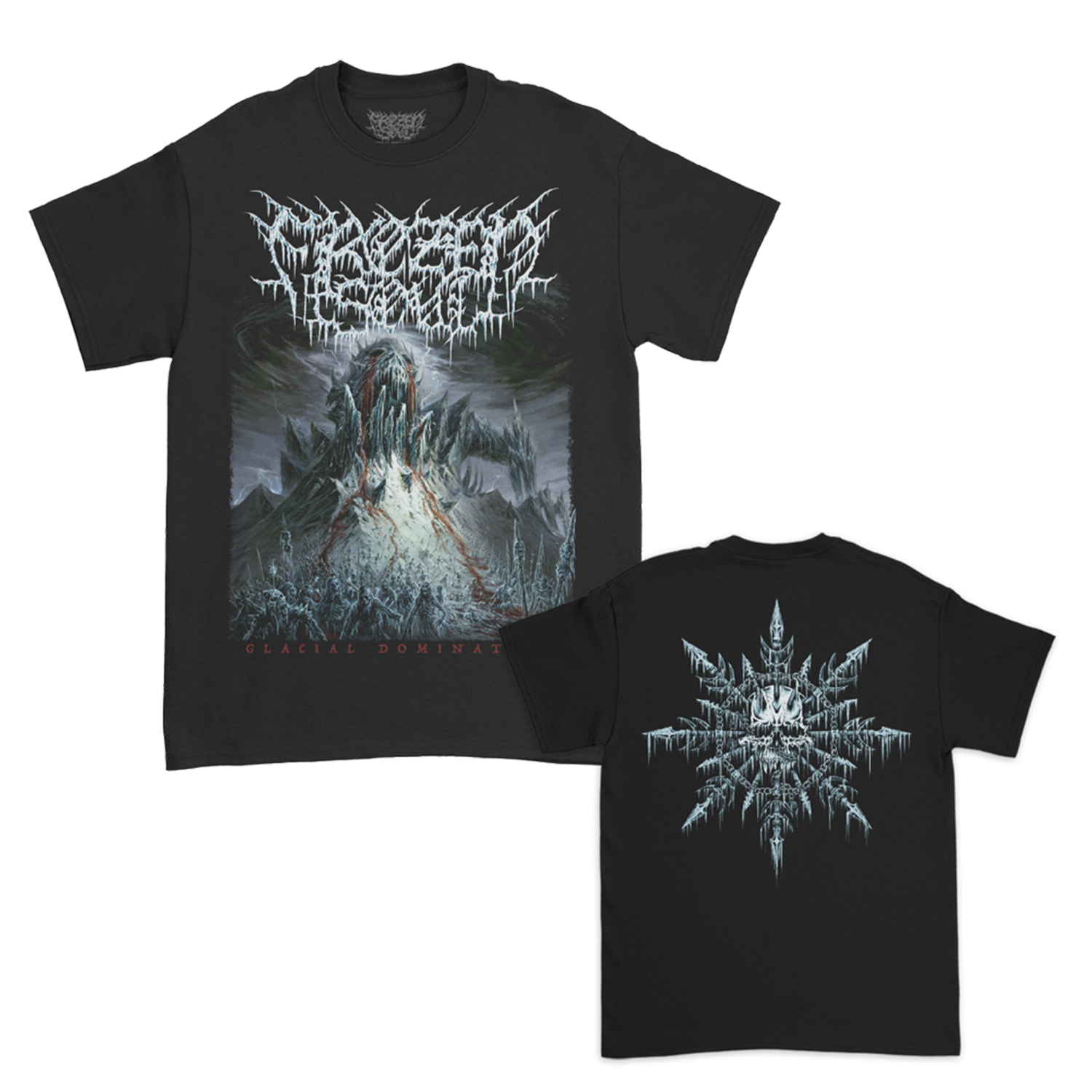 Frozen Soul - Glacial Domination Cover T-Shirt (Black)