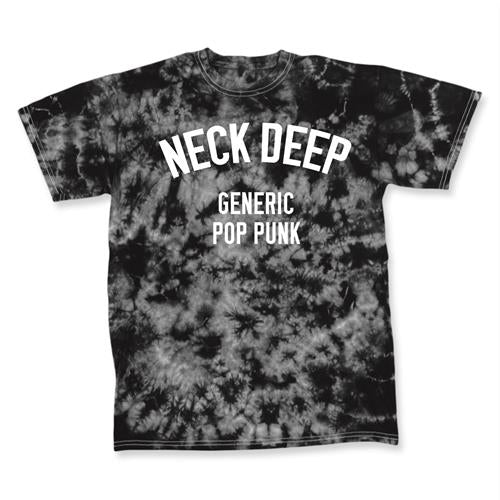 Neck Deep - Generic Pop Punk Tie Dye Tee (Grey/Black)