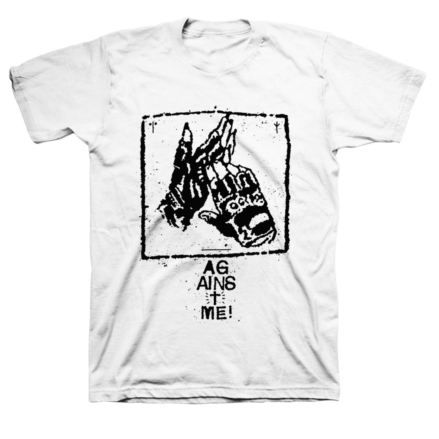 Against Me! Gloves Cult Tee (White)
