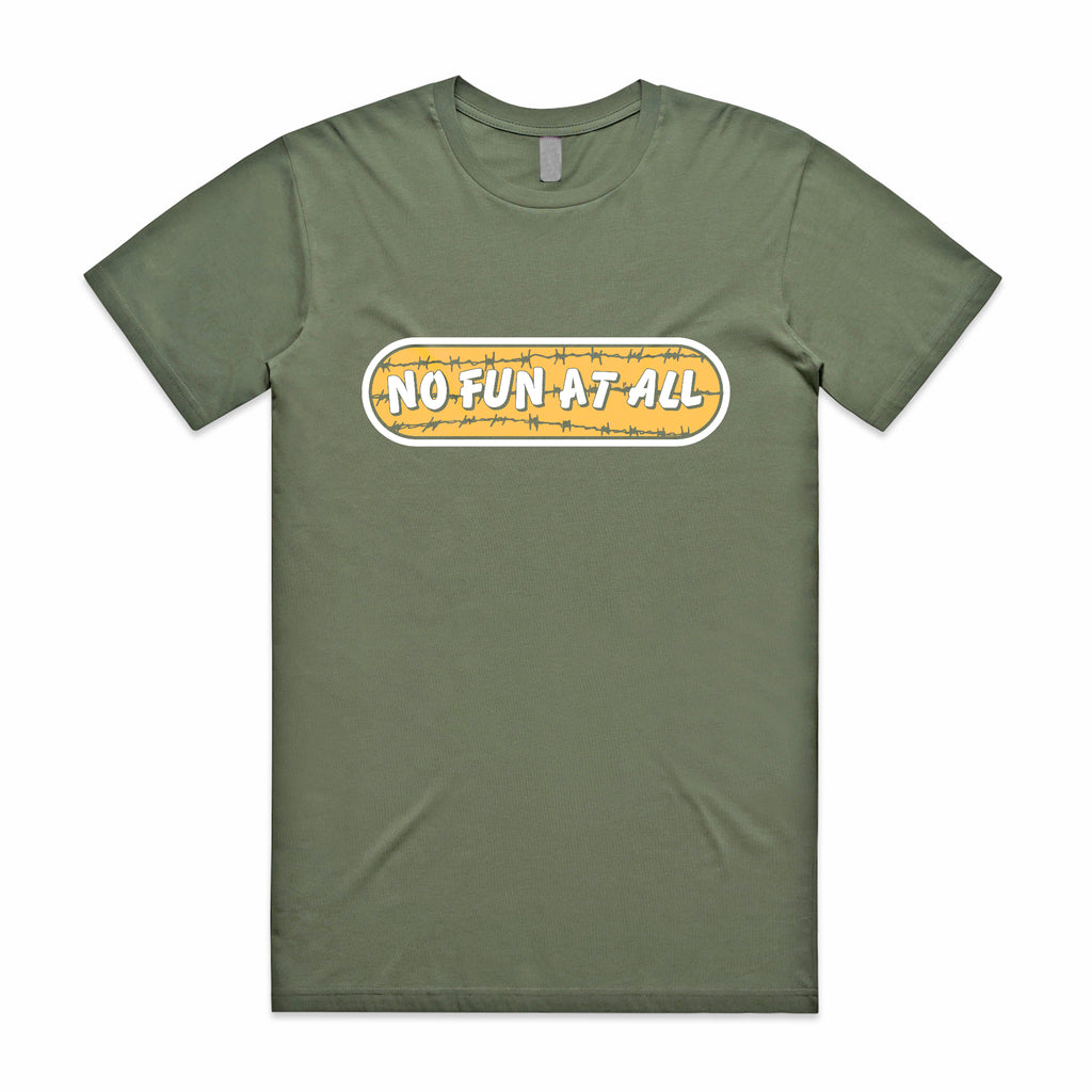 No Fun At All - Go Illegal Tee (Army)