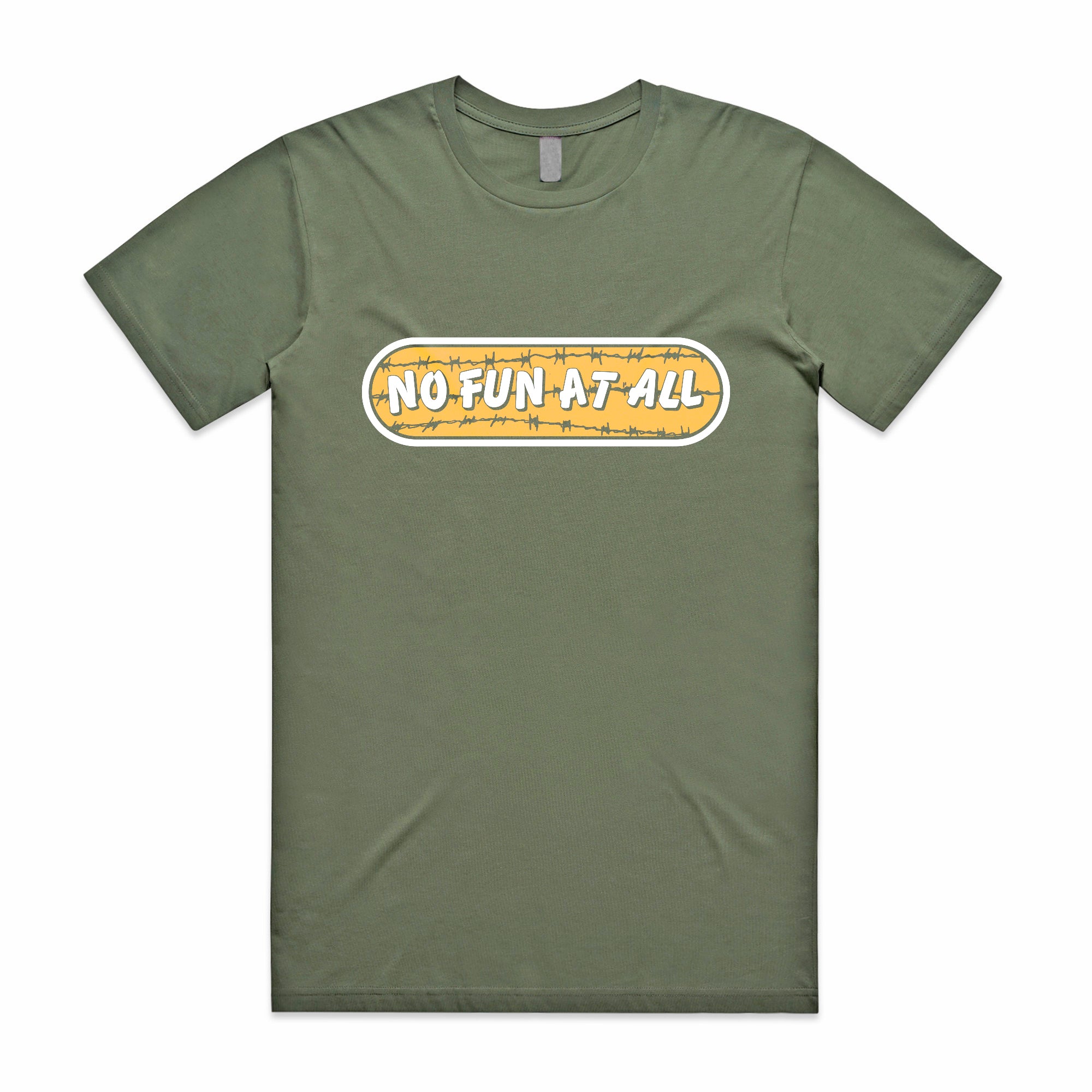 No Fun At All - Go Illegal Tee (Army)