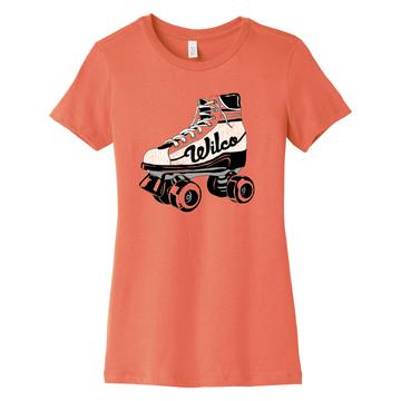 Girls Roller Skate T-shirt (Coral)