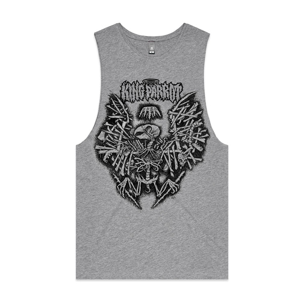 King Parrot - Holed Up In The Lair Tank (Grey) front