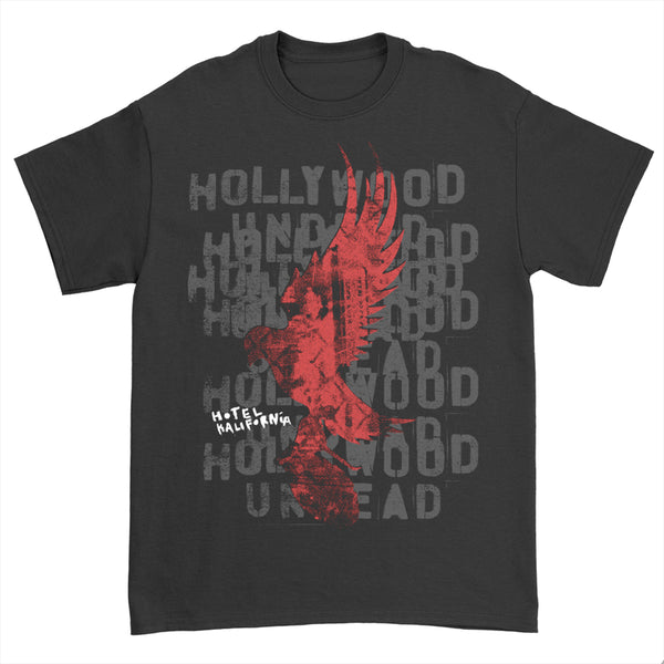 Hollywood Undead - Dove & Grenade Stacked Logo Tee (Black)