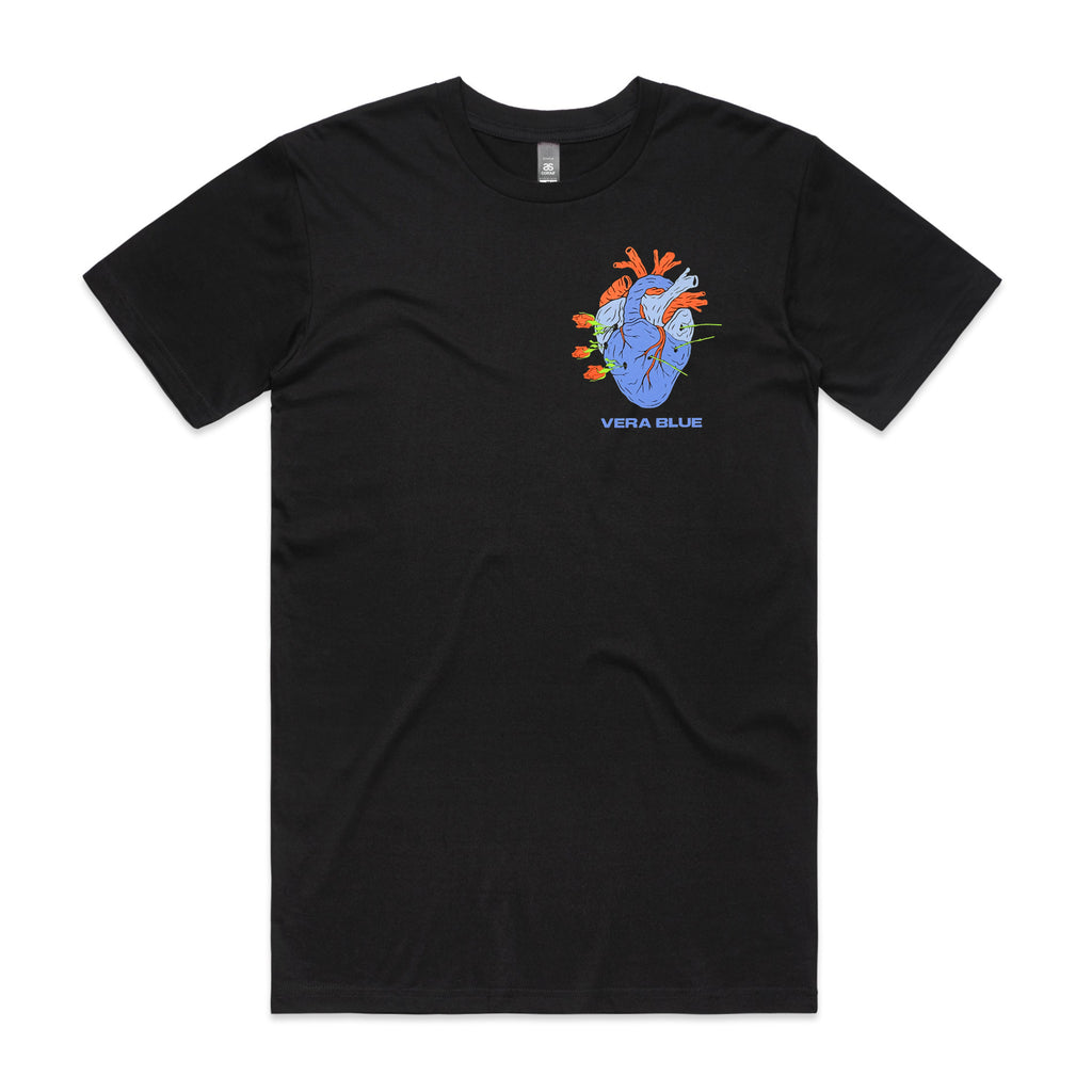 Vera Blue - Heart T-shirt (Black) front