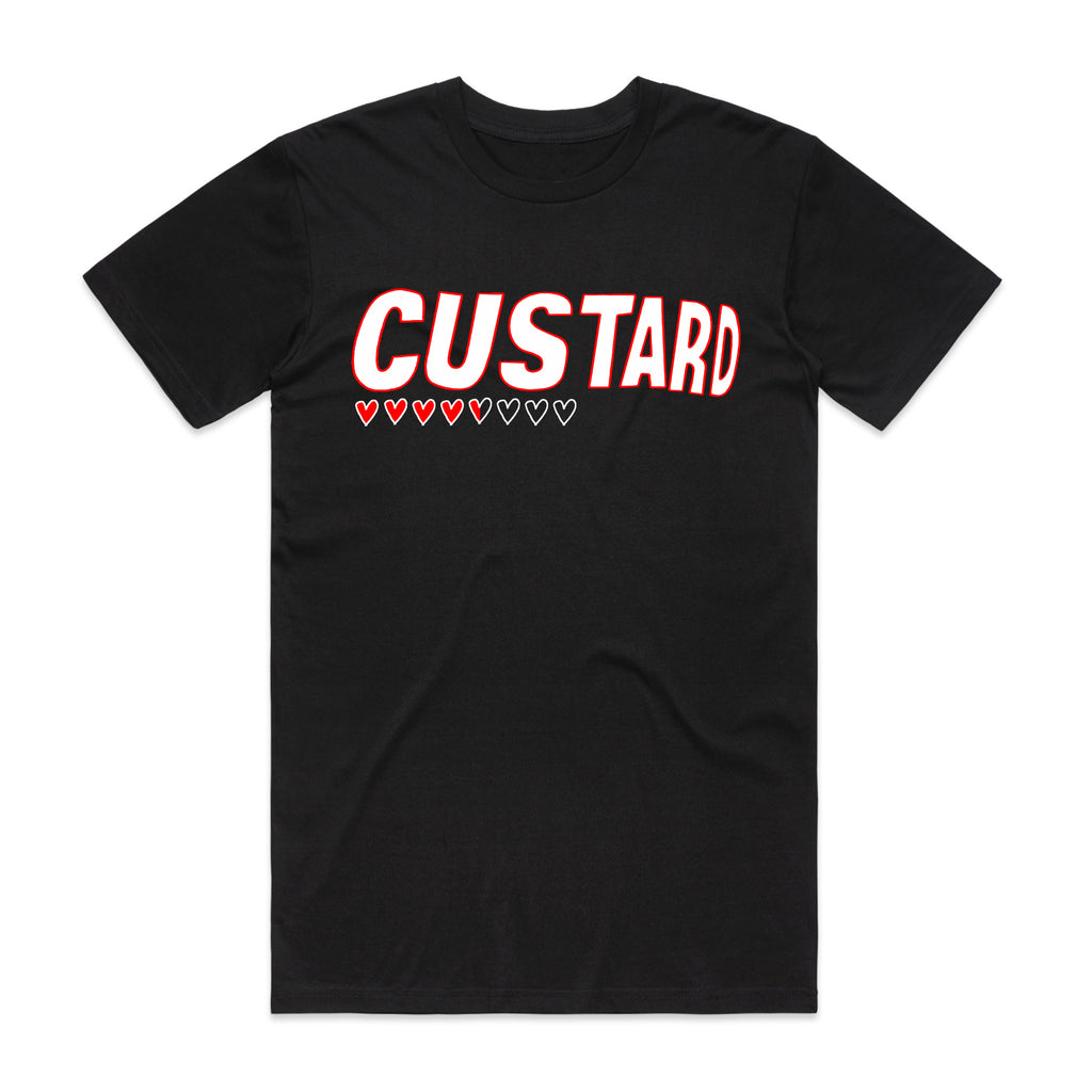 Custard - Hearts Tee (Black)