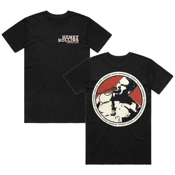 Henry Rollins - Australia 2016 Tour T-Shirt (Black)