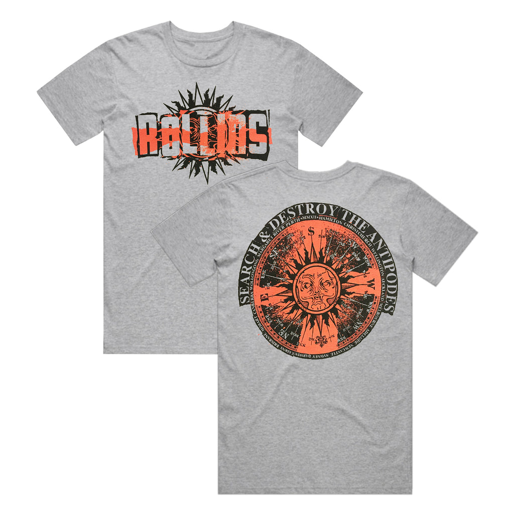 Henry Rollins - The Antipodes T-Shirt (Grey Marle)
