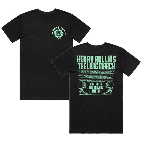 Henry Rollins - The Long March 2012 Tour T-Shirt (Black)
