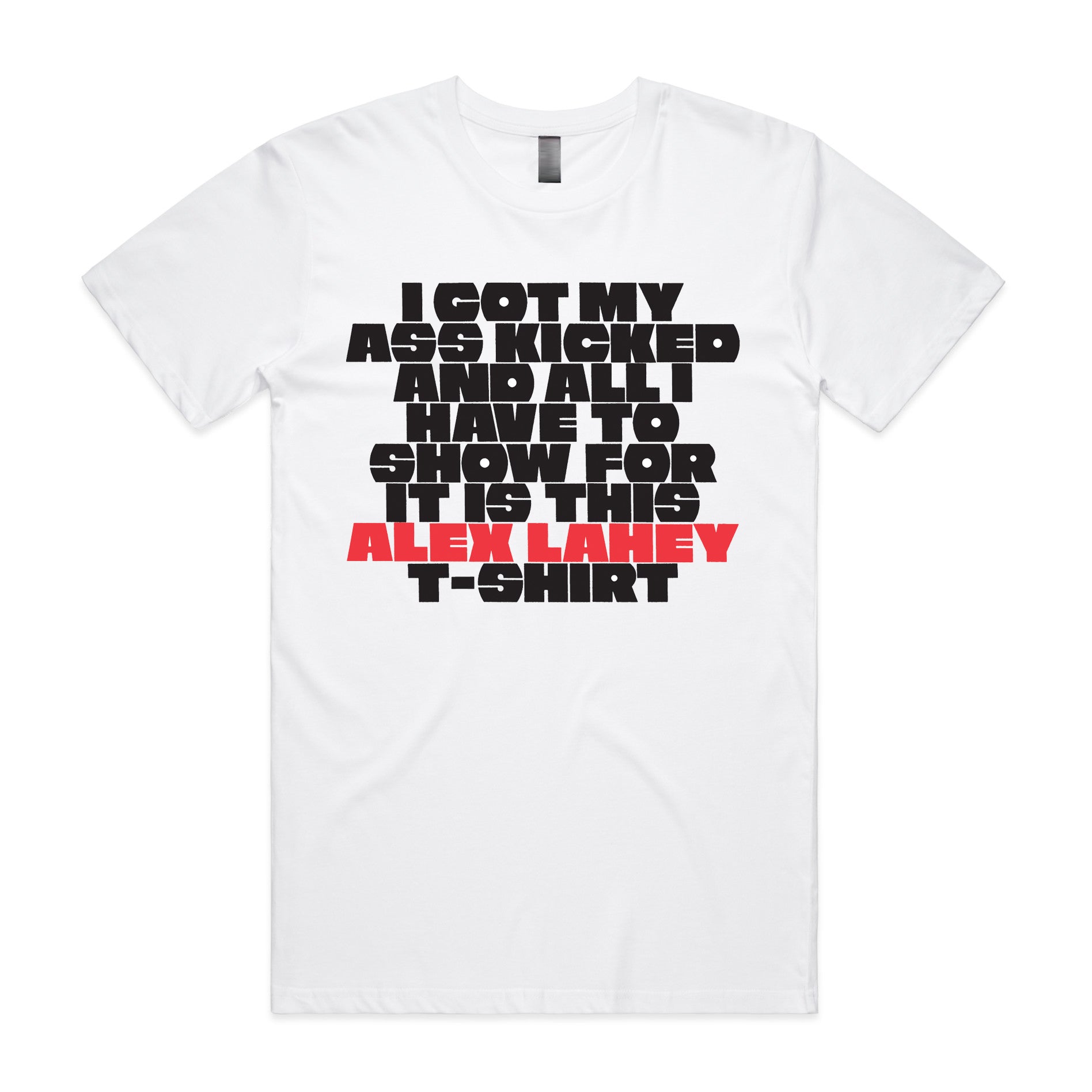 Alex Lahey - I Got My Ass Kicked Tee (White)