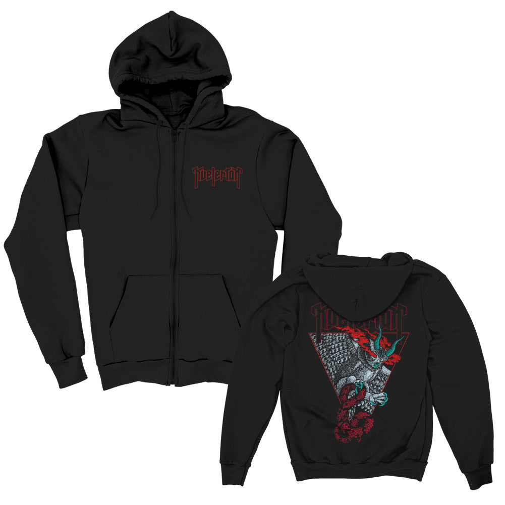 Kvelertak - Demon Owl Zip Up Hoodie (Black)