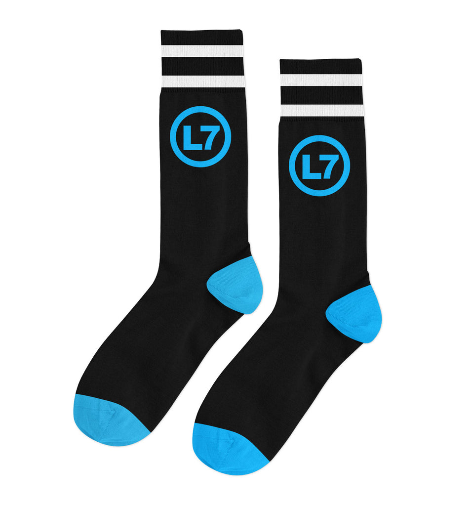 L7 - Logo Socks (Black/Blue)