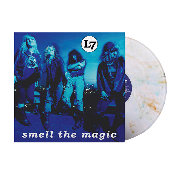 L7 - Smell The Magic 30th Anniv. Reissue LP (White W/ Marble)L7 - Smell The Magic 30th Anniv. Reissue LP (Loser Edition - Clear/Orange/Blue/Grey Vinyl)