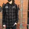 Luca Brasi - Tassie Tiger Flannel Shirt (Black/Grey)