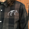 Luca Brasi - Tassie Tiger Flannel Shirt (Black/Grey)