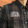 Luca Brasi - Tassie Tiger Flannel Shirt (Black/Grey)