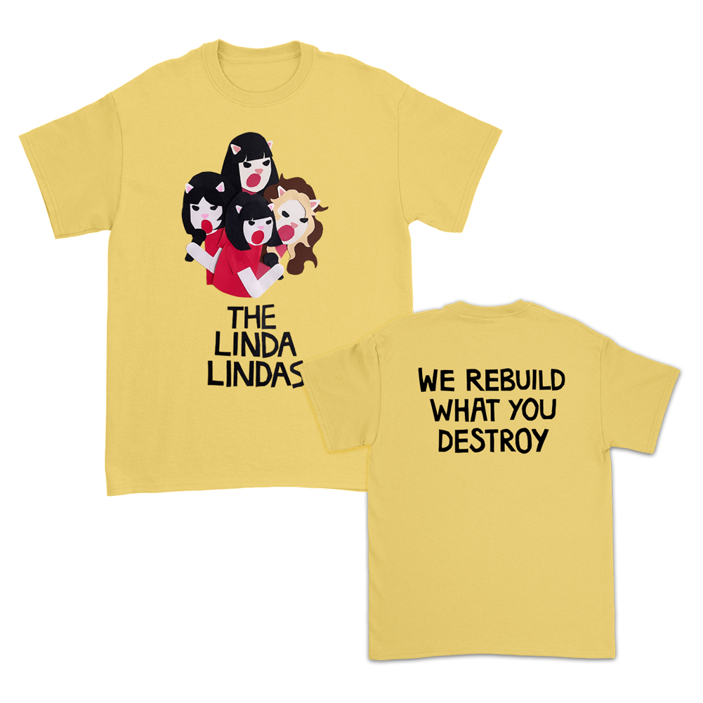 The Linda Lindas - Rebuild T-Shirt (Yellow)