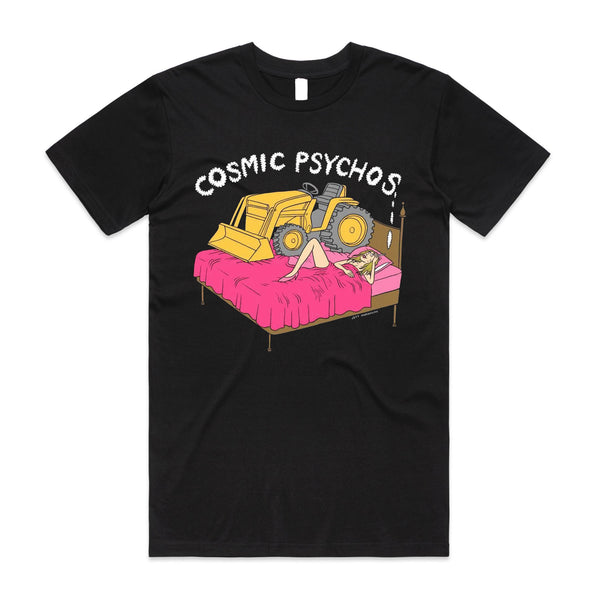 Cosmic Psychos - I Love My Tractor T-shirt (Black)