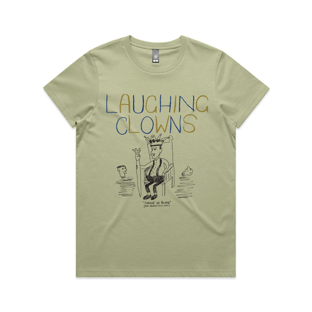 Laughing Clowns - Throne of Blood Womens T-shirt (Pistachio)