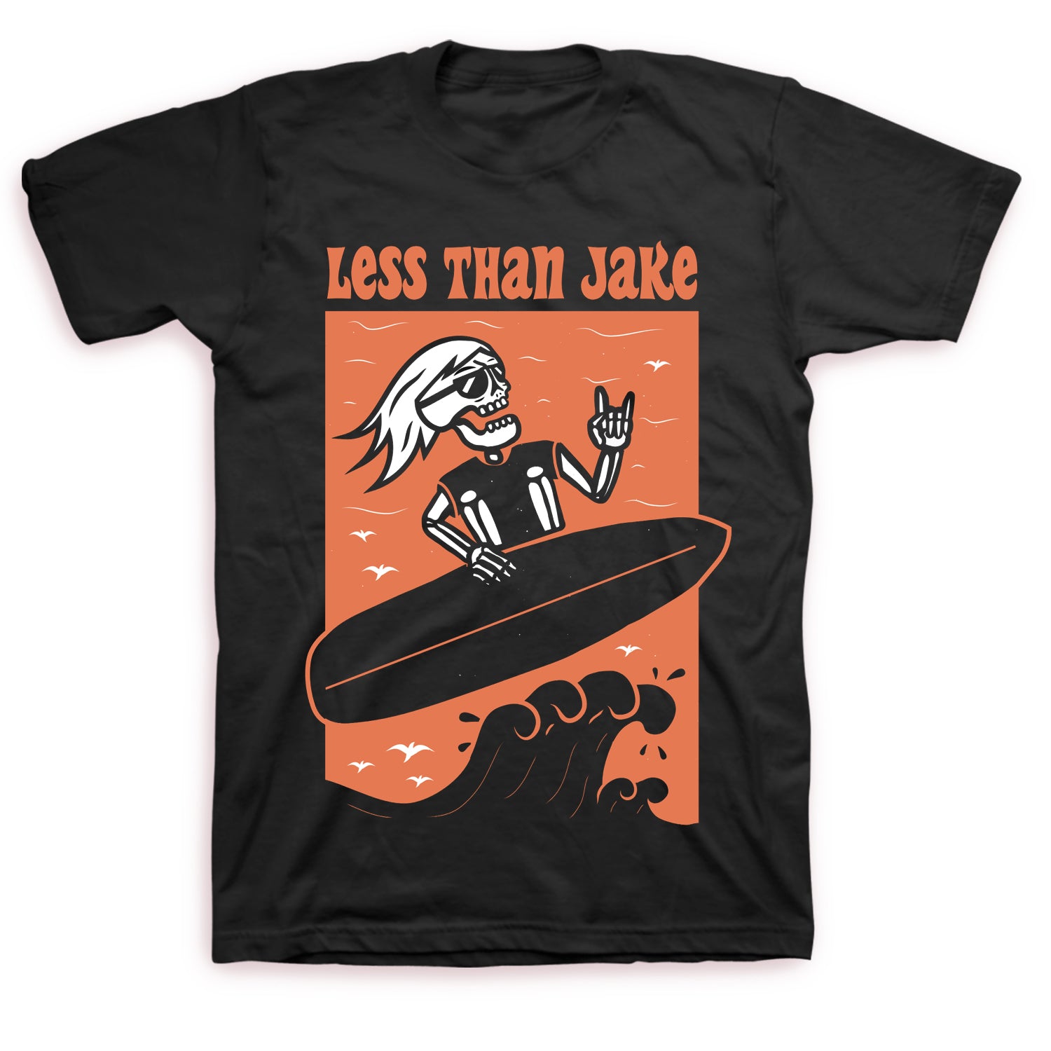 Less Than Jake - Surfer Dude T-shirt (Black)
