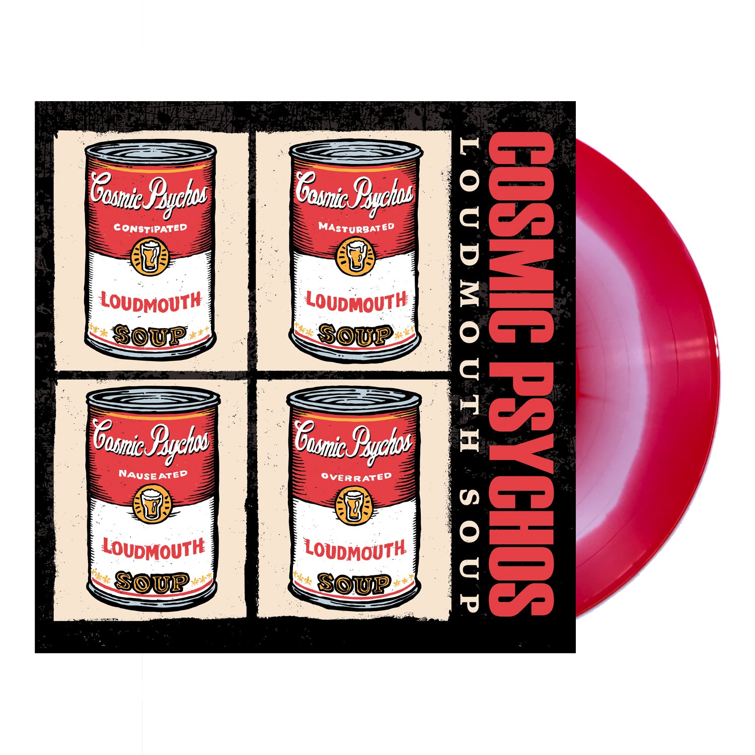 Cosmic Psychos - Loudmouth Soup LP (Red/White)