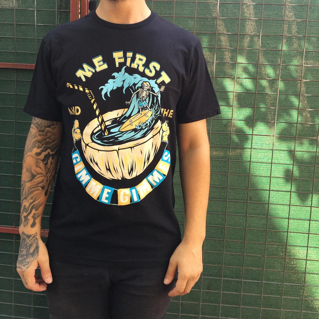 Me First and The Gimme Gimmes - Surfer T-Shirt (Black)