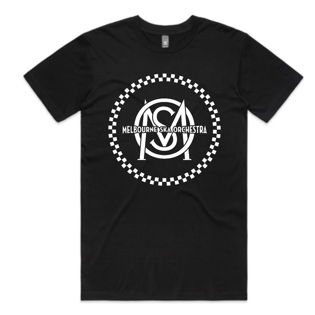 Melbourne Ska Orchestra - Logo T-shirt (Black w/ White Print)