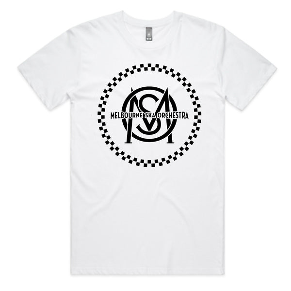 Melbourne Ska Orchestra - Logo T-shirt (White w/ Black Print)