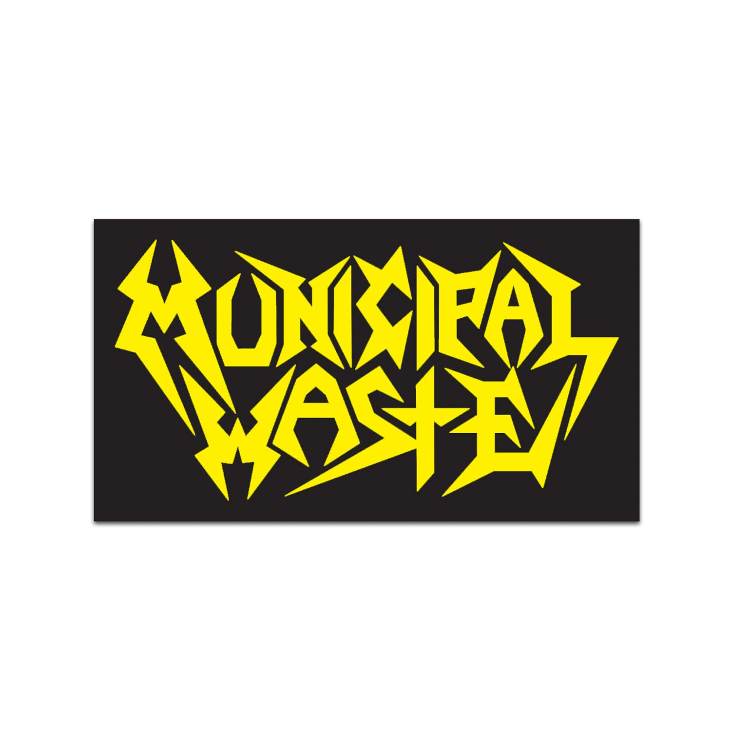 Municipal Waste Logo Sticker