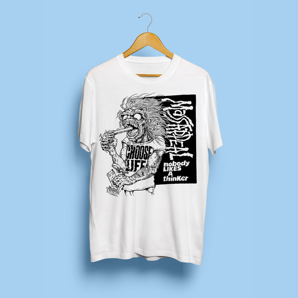 Massappeal - Nobody Likes A Thinker T-Shirt (White)