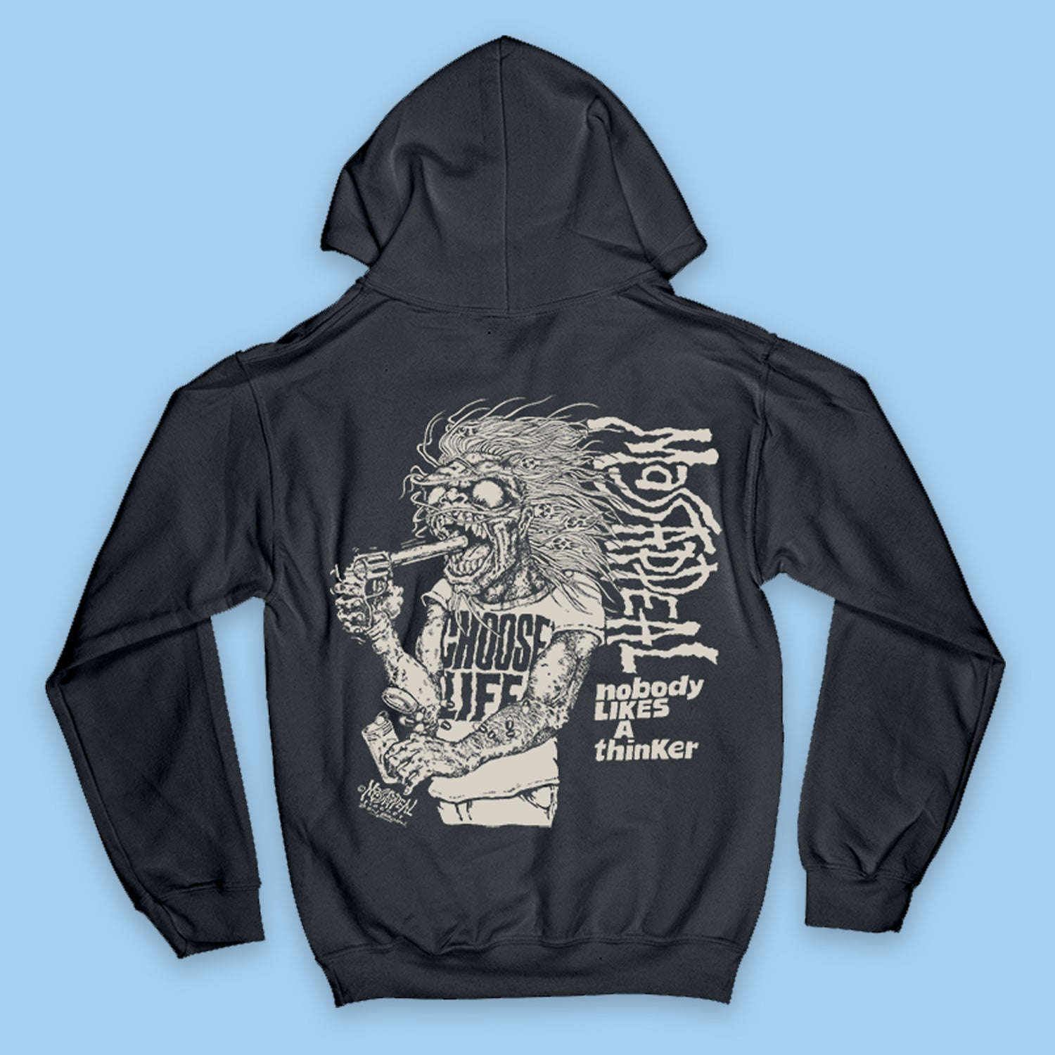 Massappeal - Nobody Likes A Thinker Hoodie (Coal)