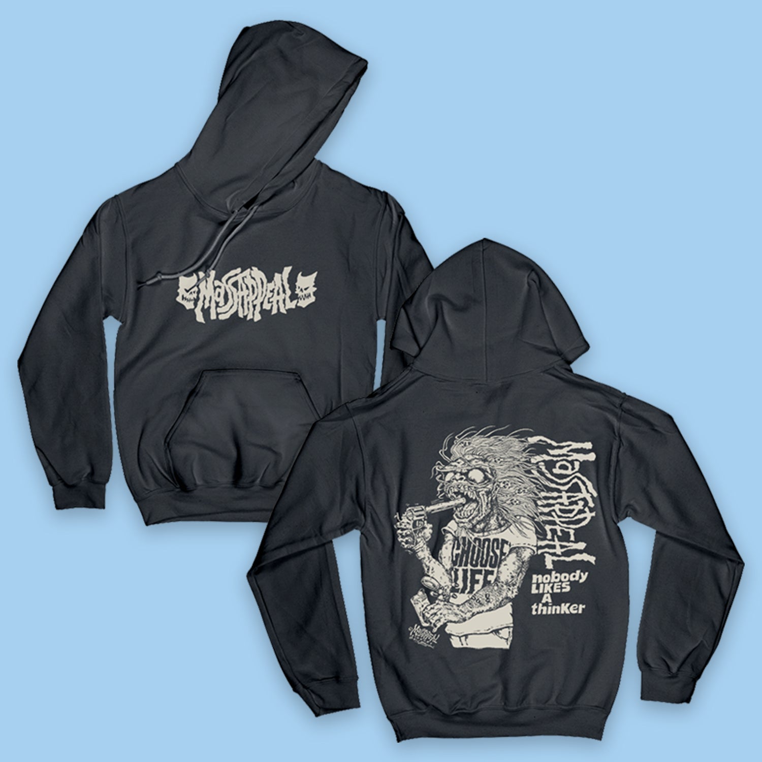 Massappeal - Nobody Likes A Thinker Hoodie (Coal)