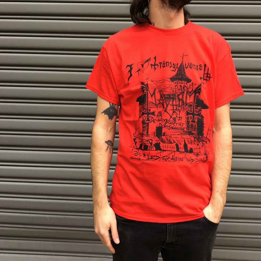Mayhem - Transylvania Tee (Red)