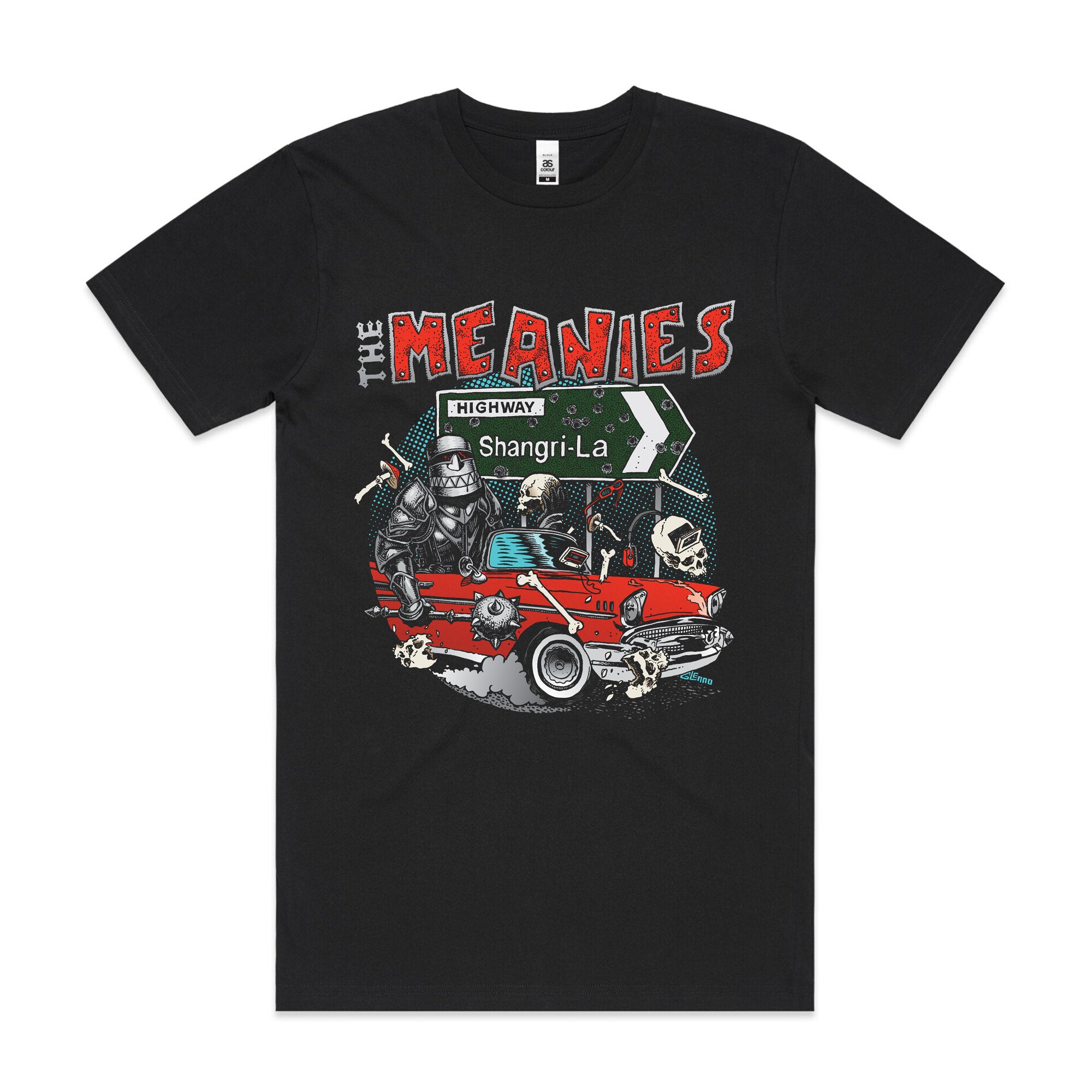 The Meanies - Shangri La T-shirt (Black)