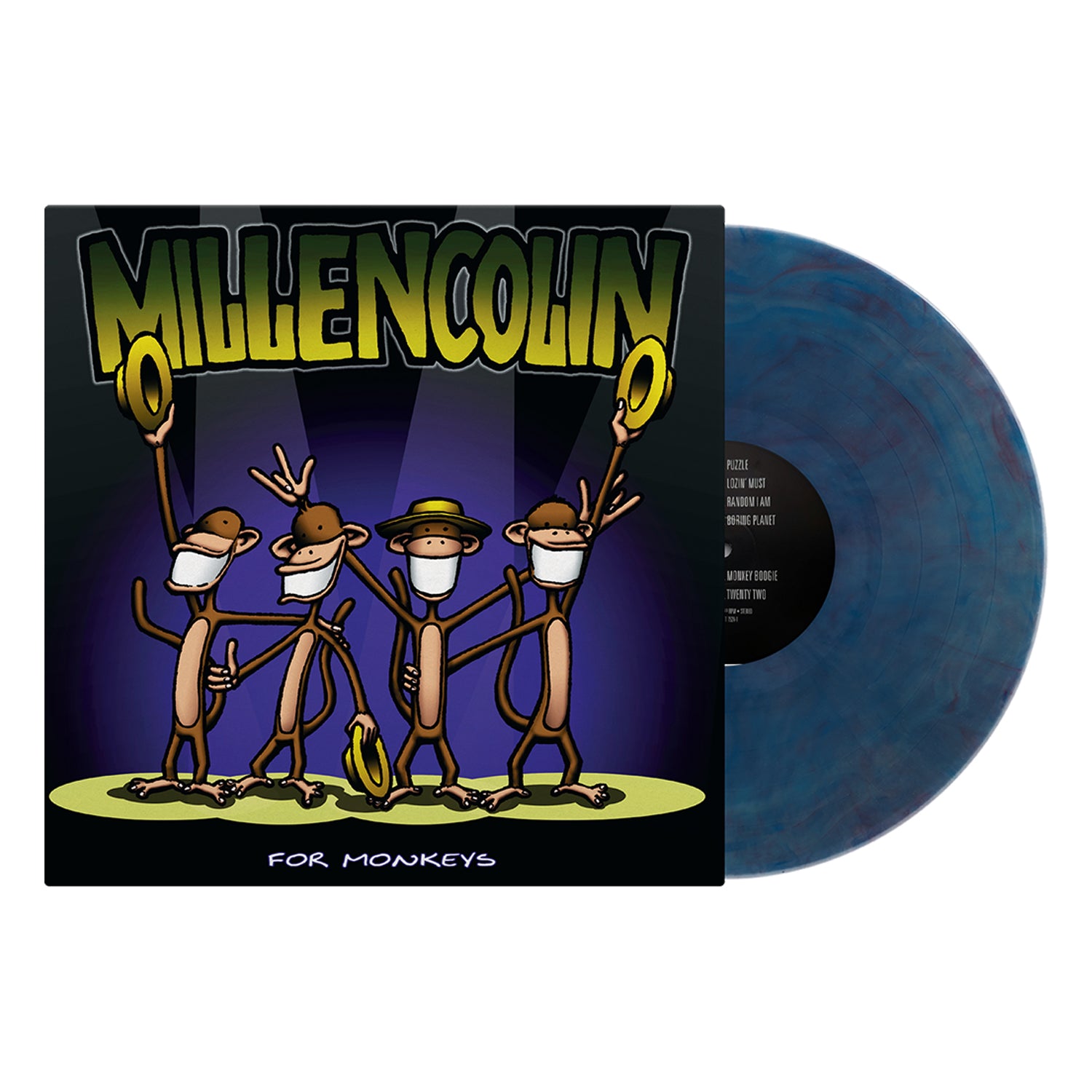 Millencolin - For Monkeys 25th Anniversary LP (Clear, Solid Red & Solid Blue Mix)