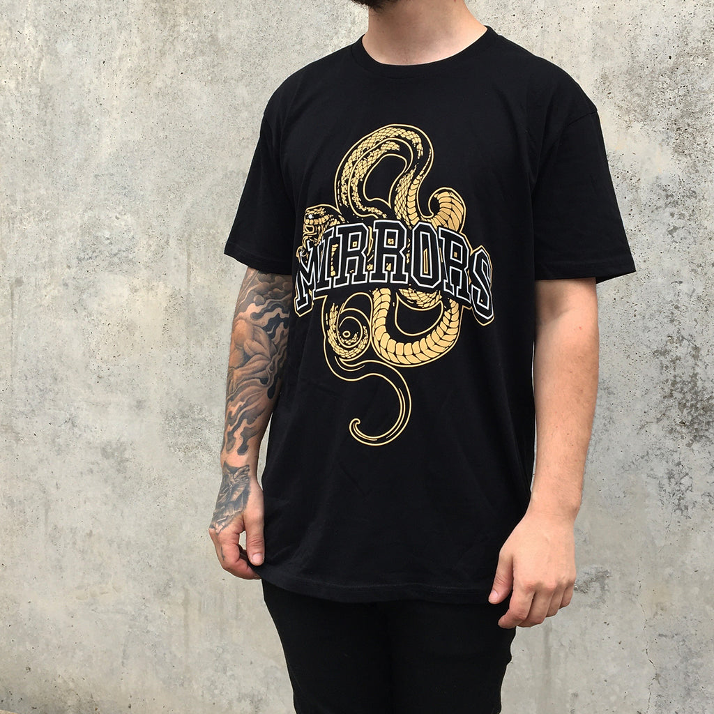 Mirrors - Golden Cobra T-Shirt (Black)