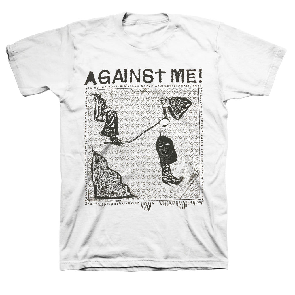 Agaisnt Me! Modern Art T-shirt (White)