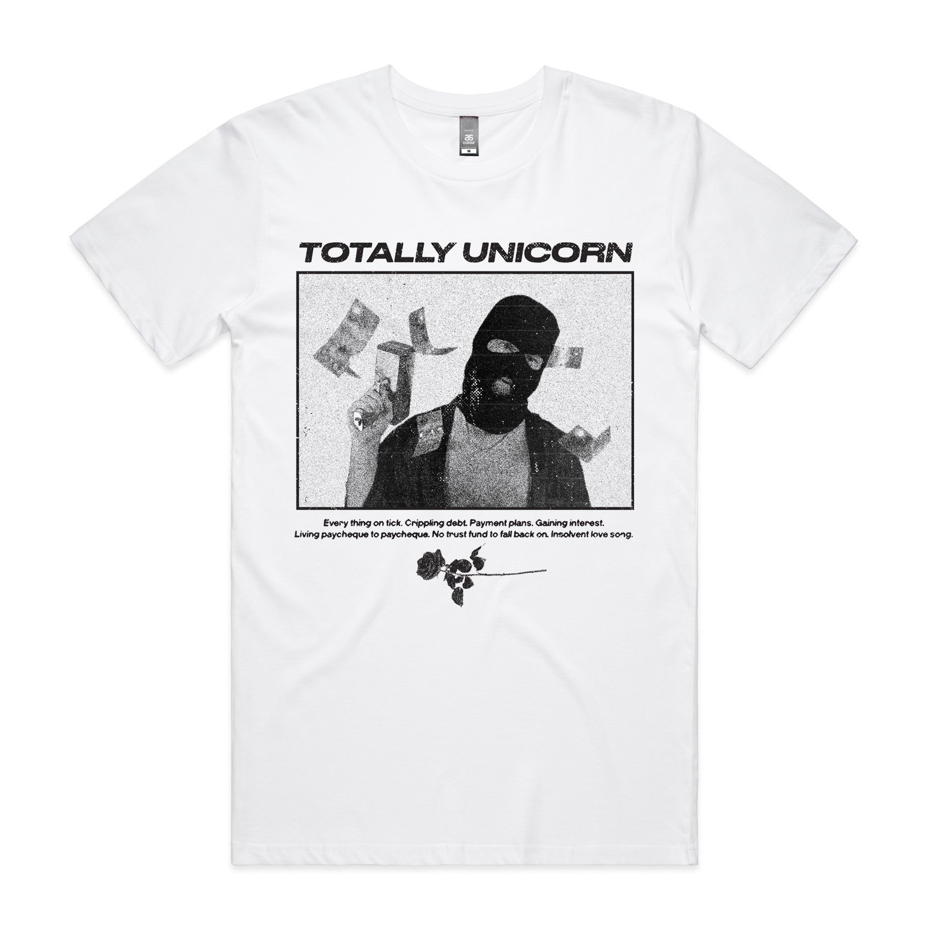 Totally Unicorn - Money Gun T-Shirt (White)