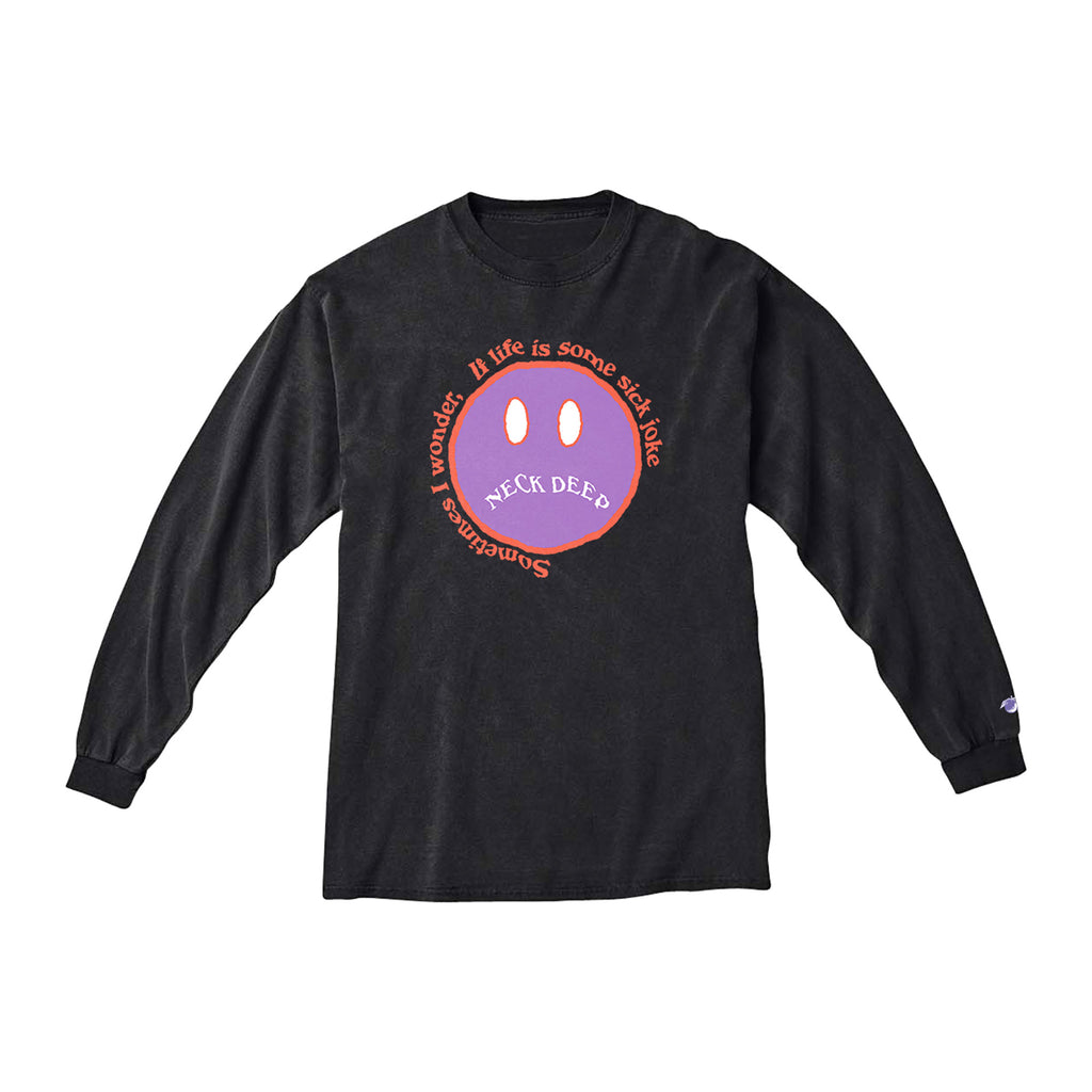 Neck Deep - Sad Face Long Sleeve (Black)