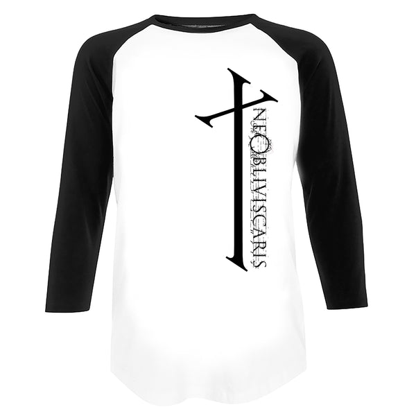 Ne Obliviscaris - Exul Baseball T-Shirt (White/Black)