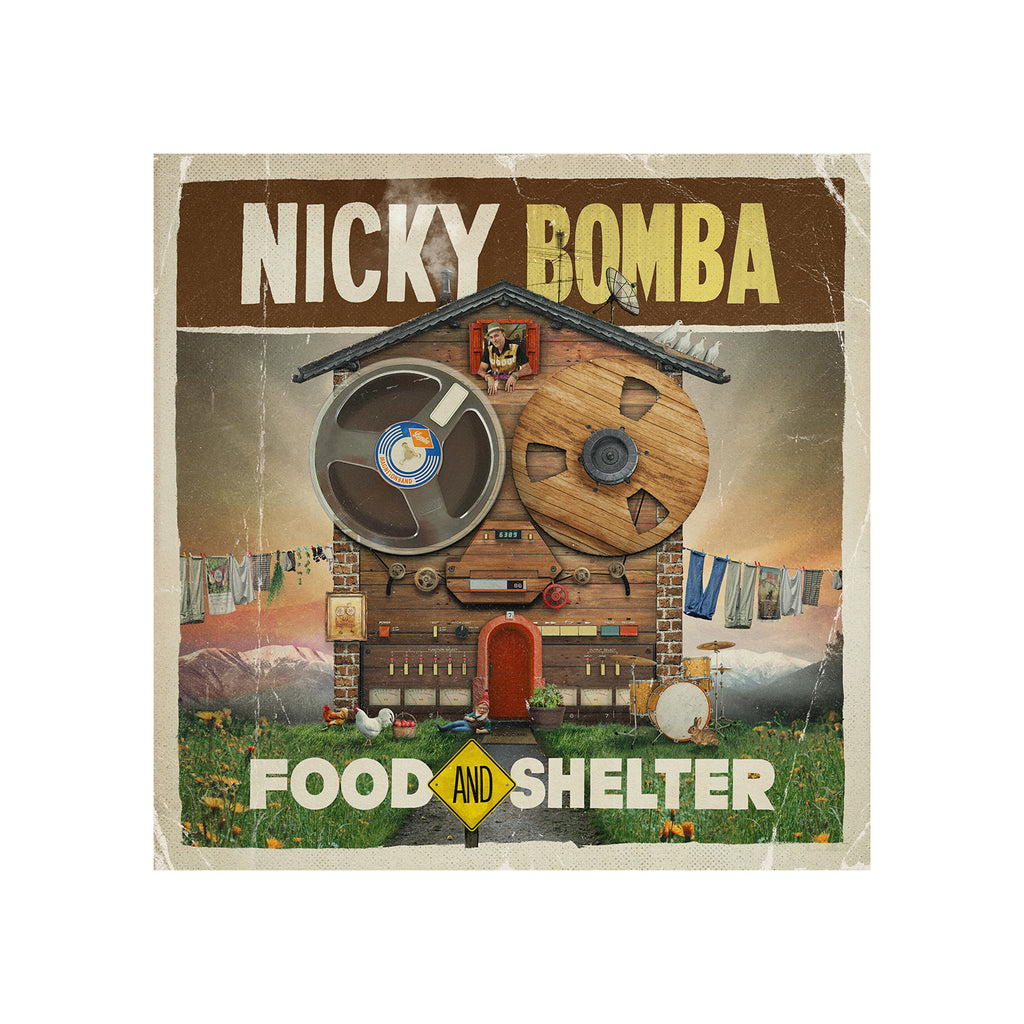 Nicky Bomba - Food And Shelter Hardcover Book