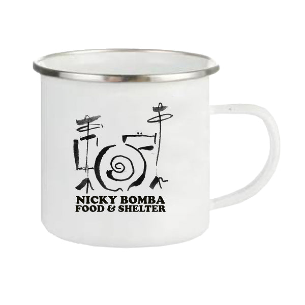 Nicky Bomba - Food And Shelter Enamel Mug