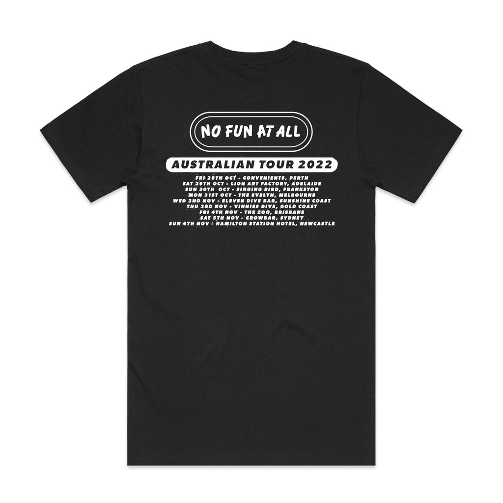 No Fun At All - Seventh Wave Oz Tour 2022 Tee (Black)