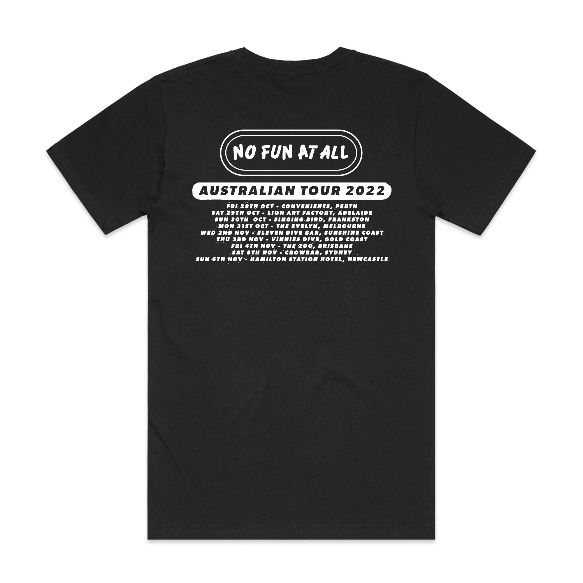 No Fun At All - Seventh Wave Oz Tour 2022 Tee (Black)