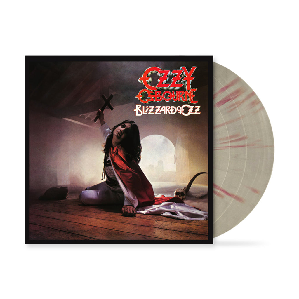 Ozzy Osbourne - Blizzard Of Ozz LP (Silver Vinyl with Red Swirls)