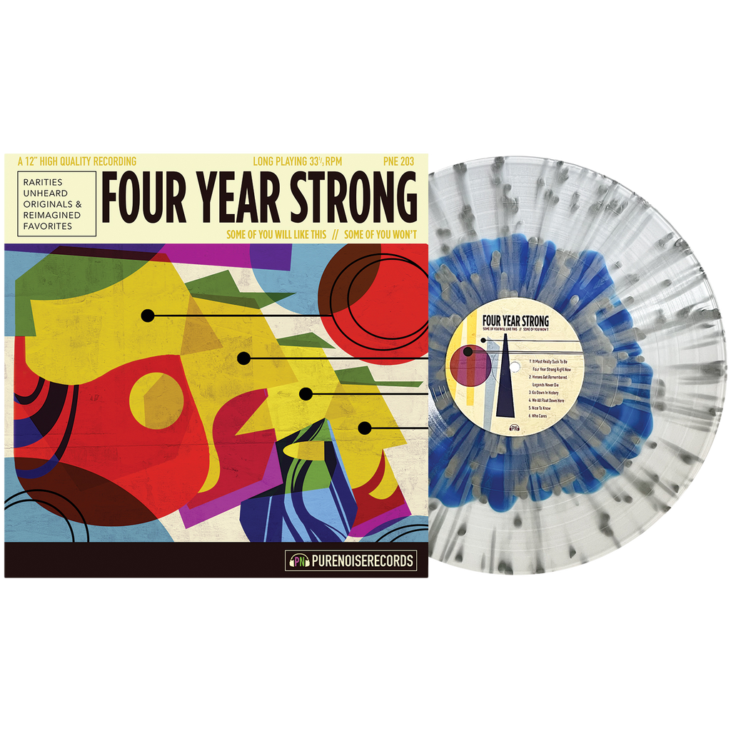 Four Year Strong - Some of You Will Like This, Some of You Won't 12" Vinyl (Blue in Clear w/ Silver Splatter)