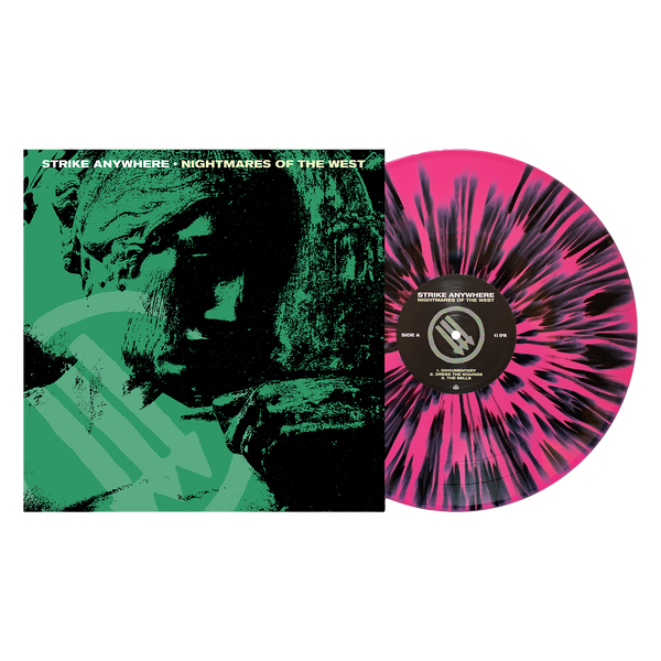Strike Anywhere - Nightmares of the West 12" Vinyl (Hot Pink w/ Heavy Black Splatter)