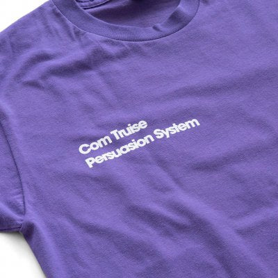 Com Truise - Persuasion System Grid Tee (Purple) front detail
