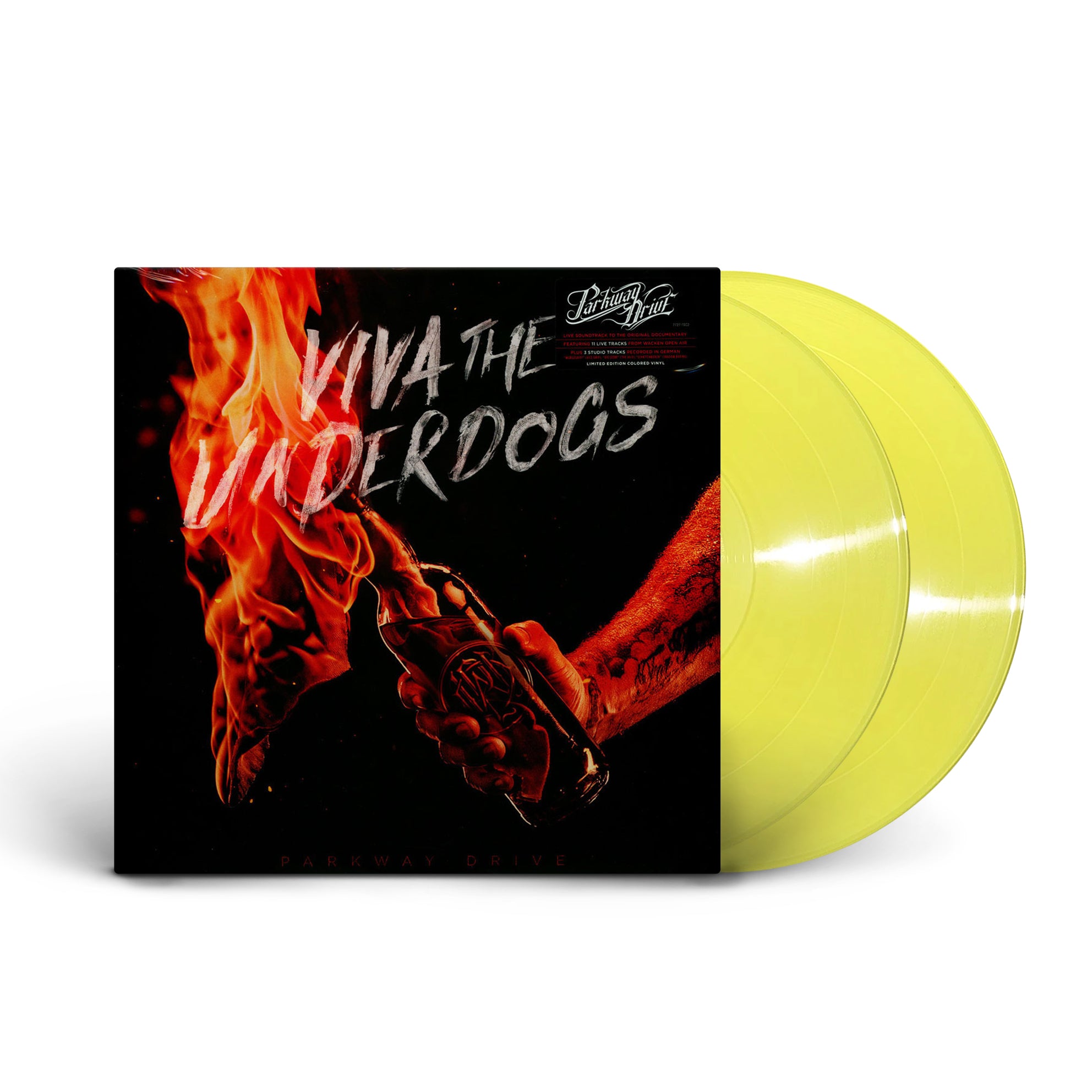 Parkway Drive - Viva The Underdogs 2LP (Transparent Yellow Vinyl)